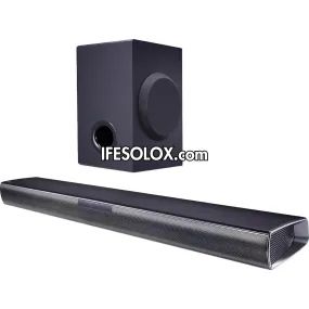 LG SQC1 2.1Ch 160W Bluetooth Sound Bar with Wireless Subwoofer - Brand New