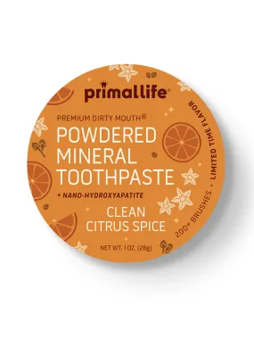 Limited Edition Clean Citrus Spice Toothpowder