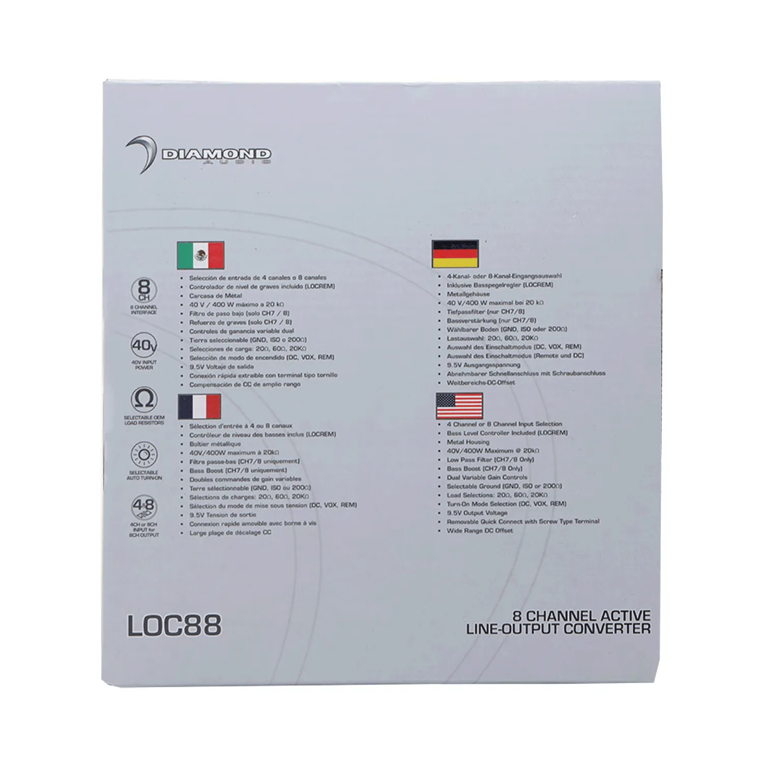 LOC88 - 8 IN / 8 OUT Line Output Converter