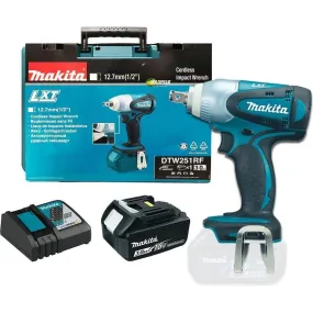 Makita DTW251RF 18V Cordless Impact Wrench 1/2" Drive 230Nm (LXT) [Kit]