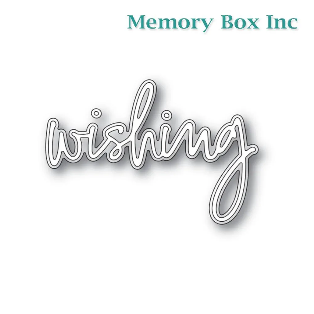 Memory Box - Wishing Jotted Script craft die*