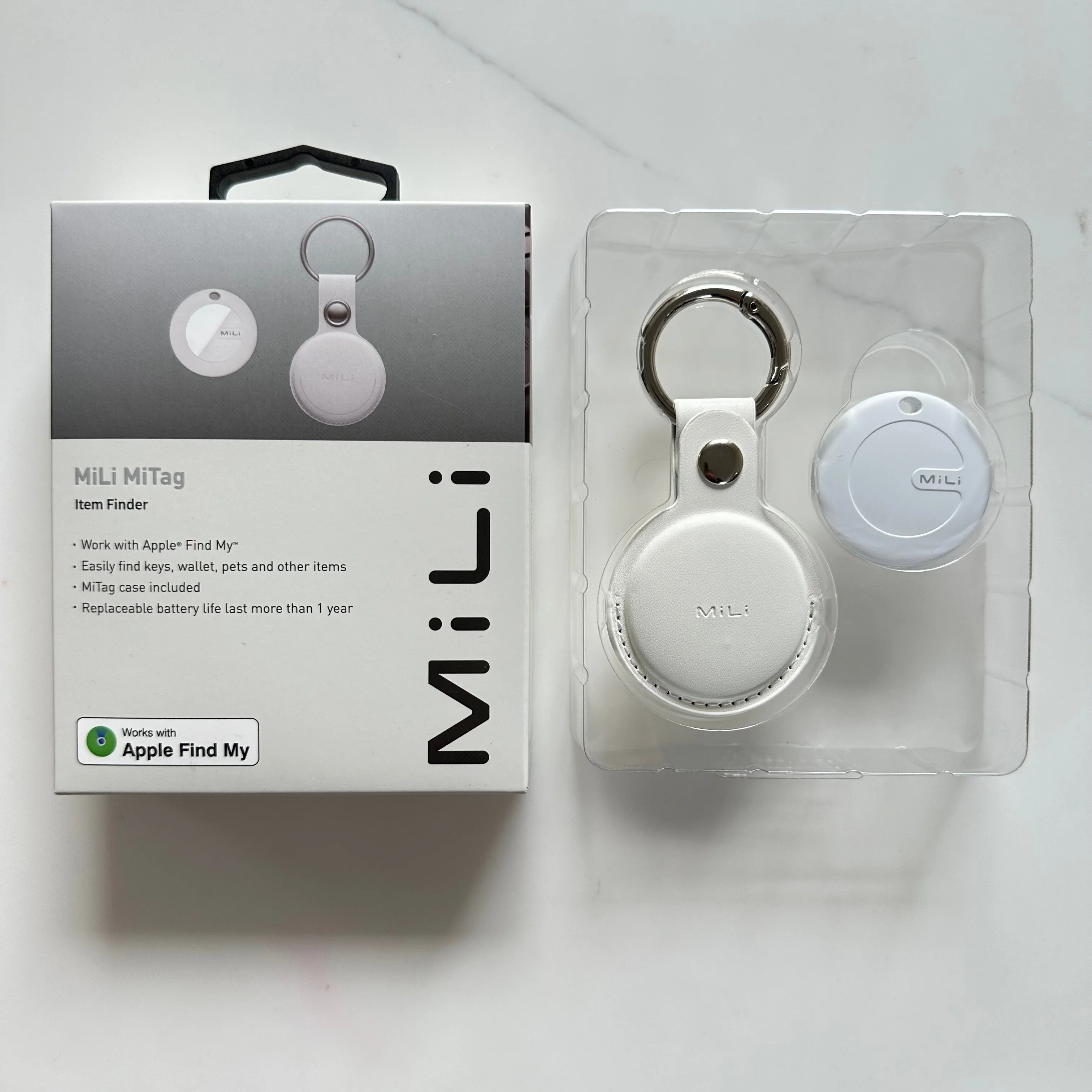 MiLi MiTag Item Finder (Like AirTag) fully apple compatible