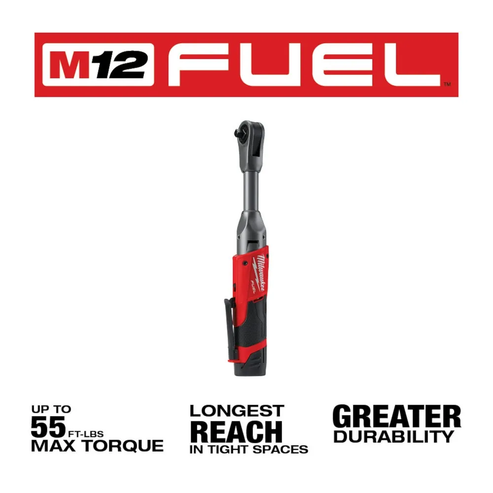 Milwaukee 2560-21 M12 FUEL 12V 3/8 Inch Extended Reach Ratchet 2.0AH Kit