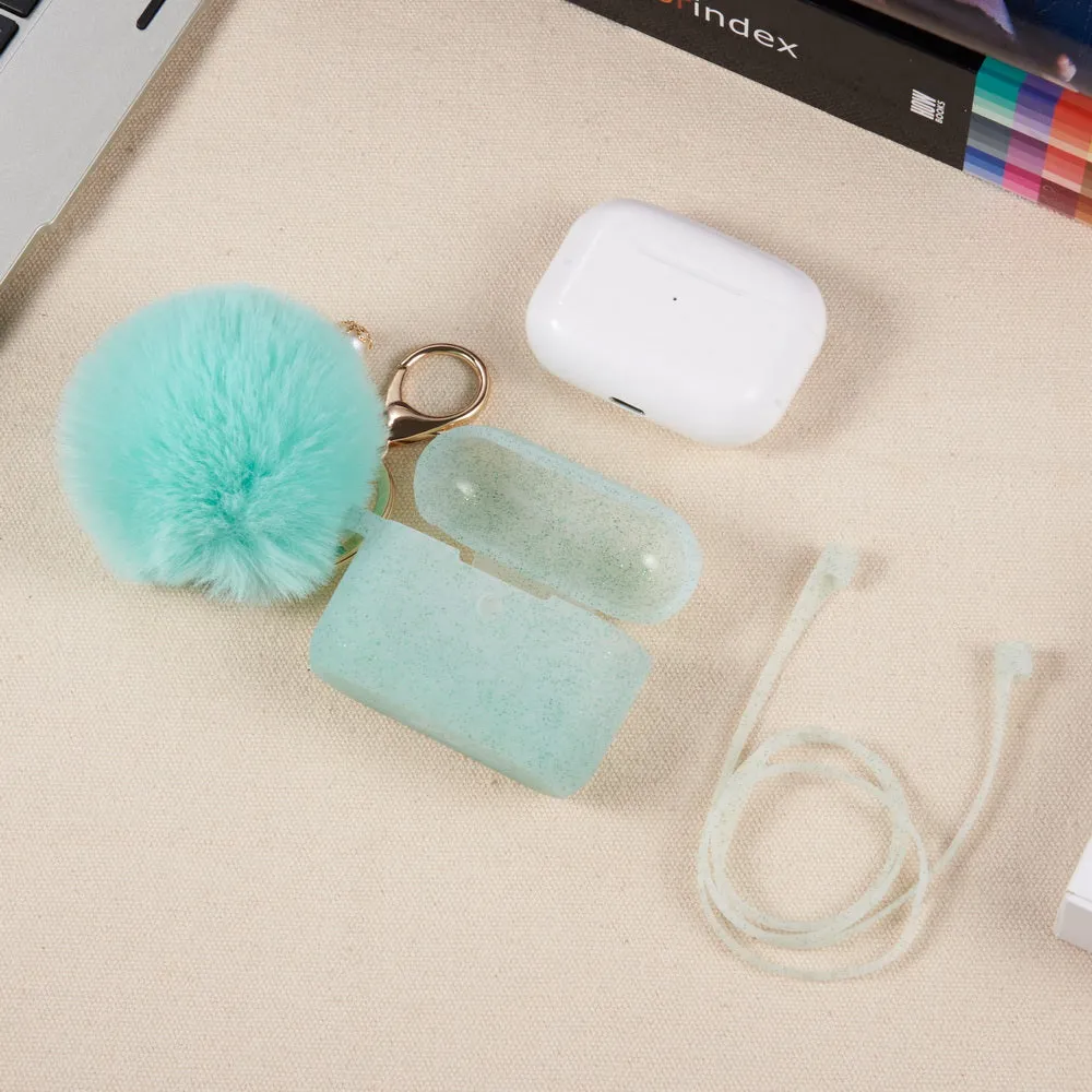 Mint Green Glitter Case for Airpods Pro