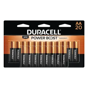 MN1500B20Z Duracell, MN1500 Alkaline Battery, AA, Coppertop, 20PK