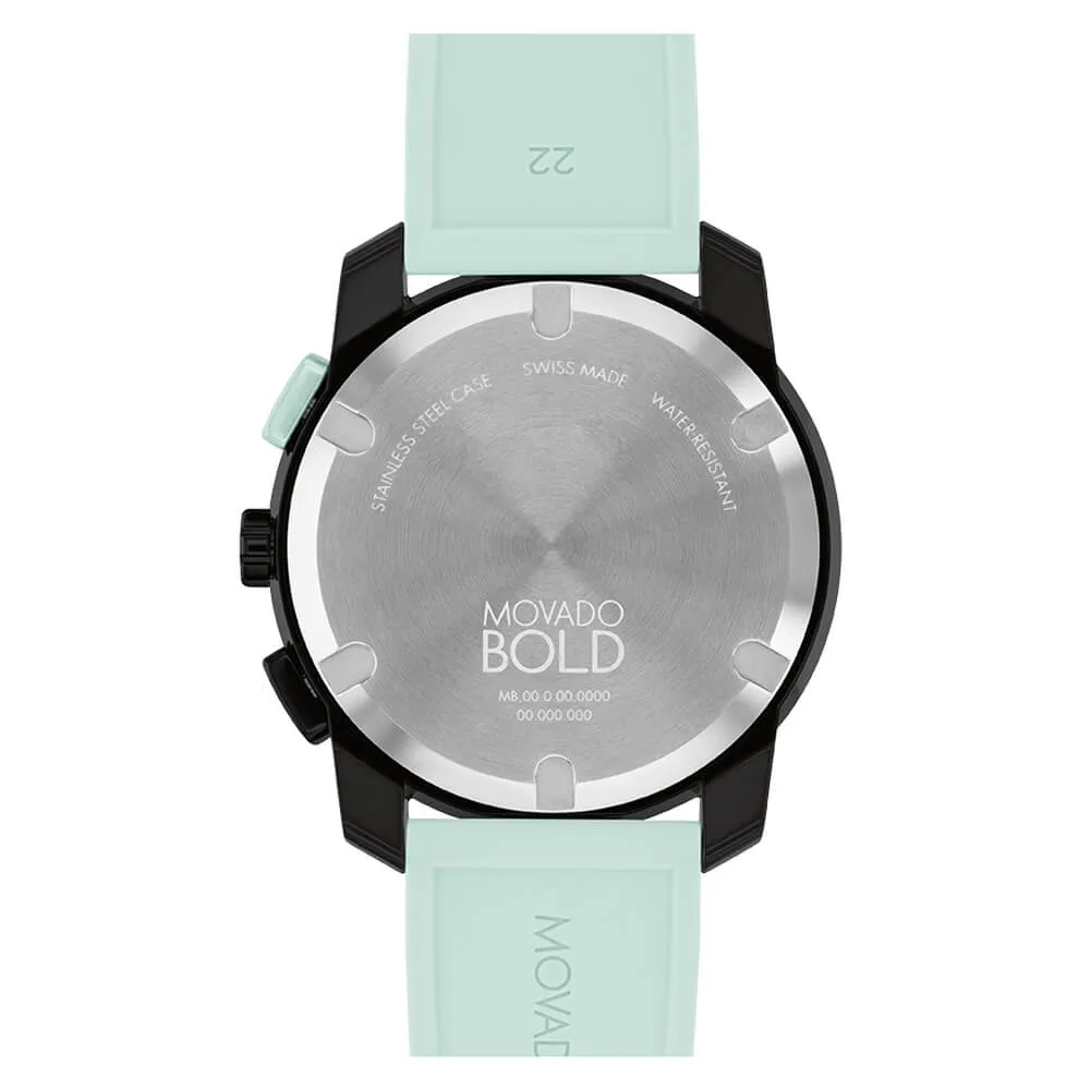 Movado BOLD TR90 Seafoam Blue Swiss Quartz Unisex Watch 3601212