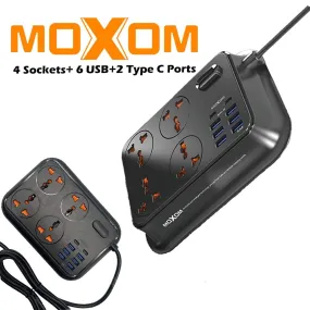 Moxom Power Extension 6 USB & 2 Type-C Fast Charger MX-ST06