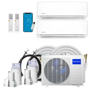 MRCOOL DIY Mini-Split Series 4th Generation 27,000 BTU 2-Zone Wall Mounted 12K 18K Heat Pump System