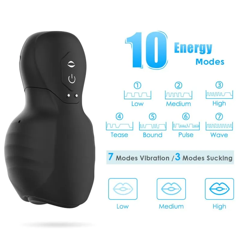 Multi Frequency Sucking Vibrating Cup for Men’s Masturbation