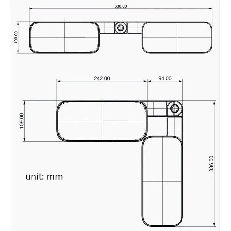 Multifunctional wall-mounted U-shaped rotating storage corner shelf