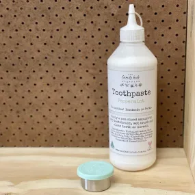 Natural Peppermint Toothpaste (Fluoride Free) - Fill Your Own Container