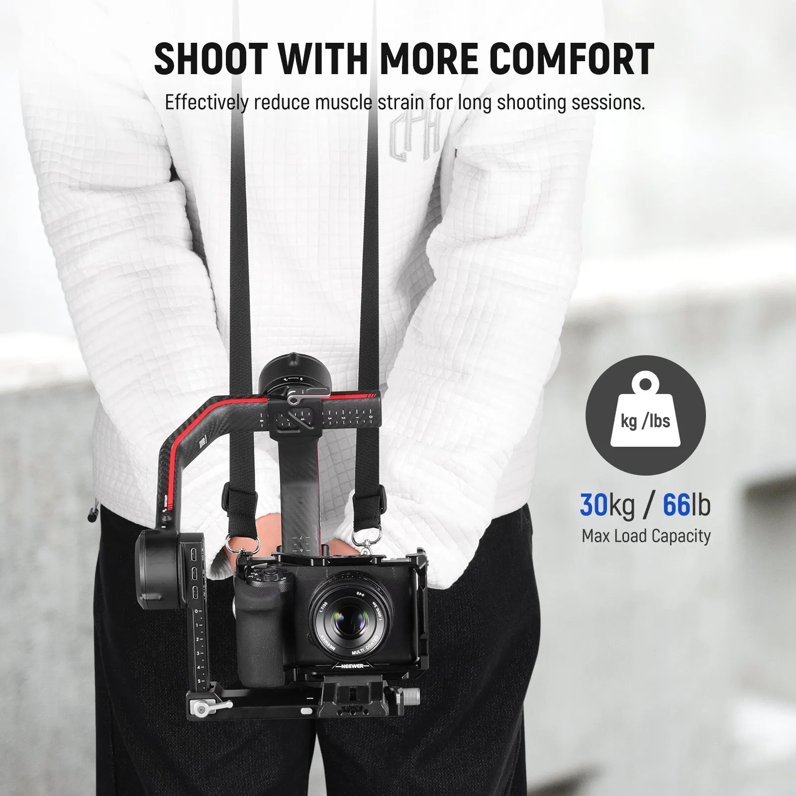 NEEWER GA014 Shoulder Neck Strap Kit for DJI Ronin/RS Gimbal