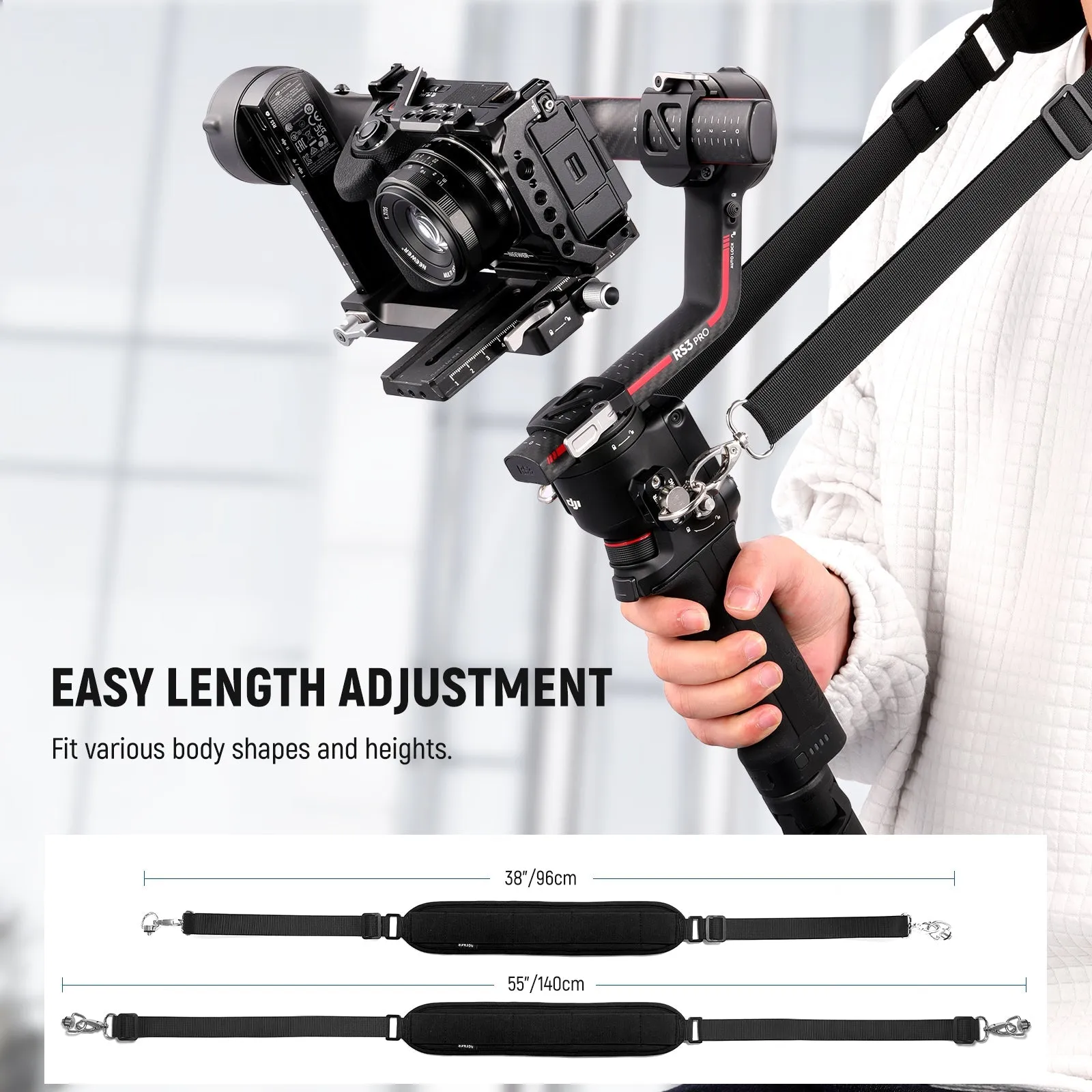 NEEWER GA014 Shoulder Neck Strap Kit for DJI Ronin/RS Gimbal