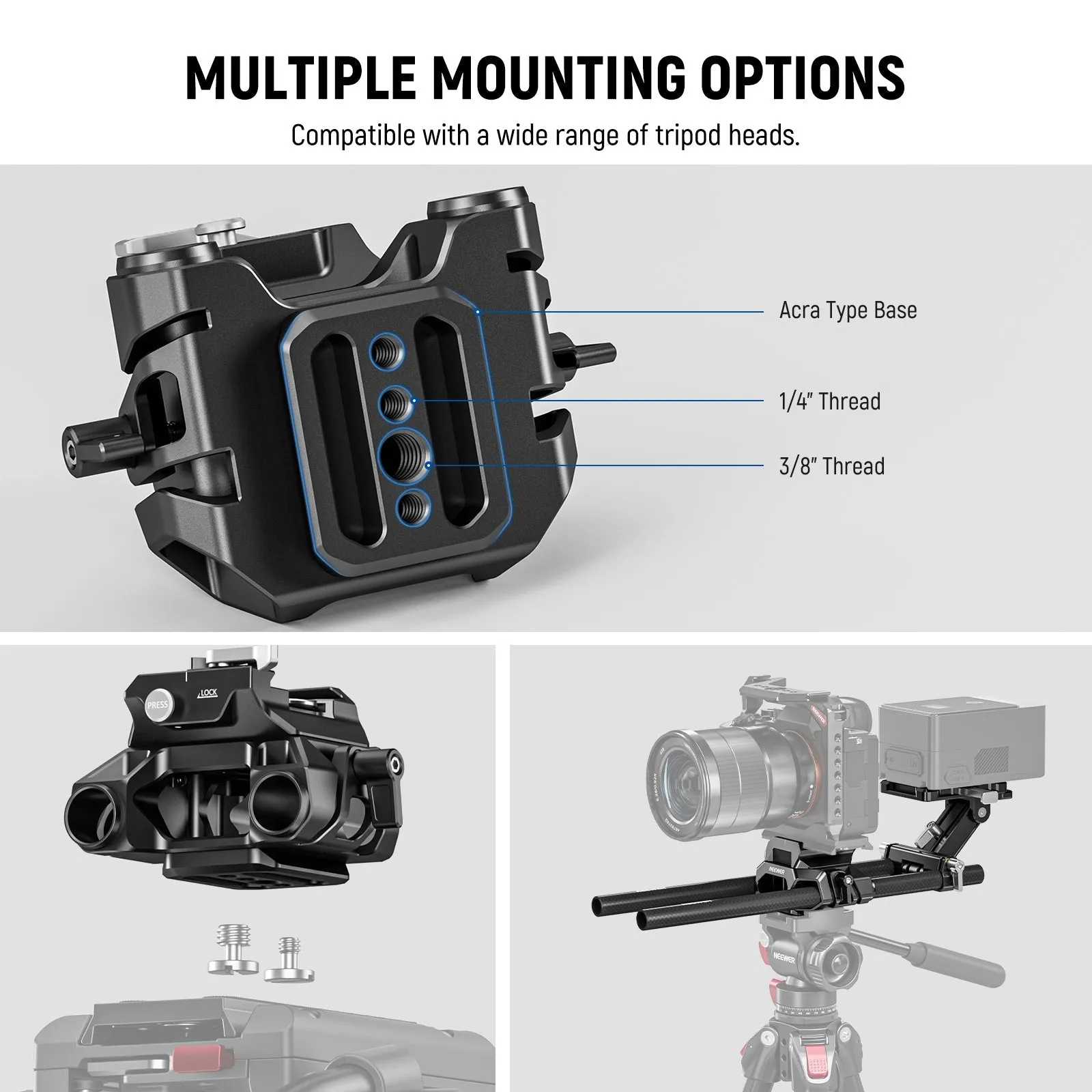 NEEWER PS099E Mini V Mount Battery & Plate Kit