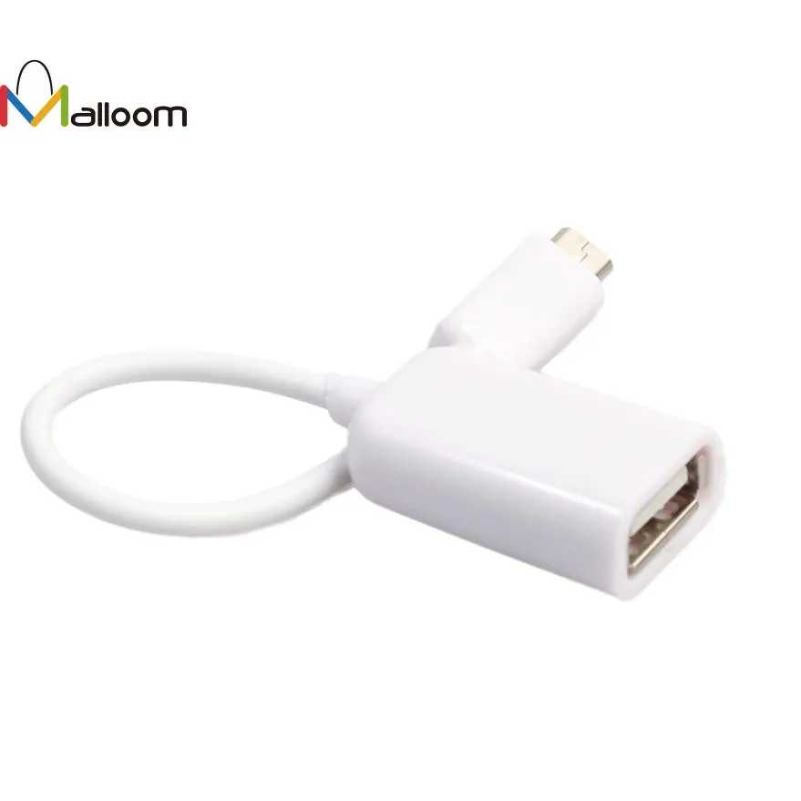 New Arrival USB 2.0 A Female to Micro B Male Adapter Cable USB HUB Micro USB Host Mode OTG Cable #20