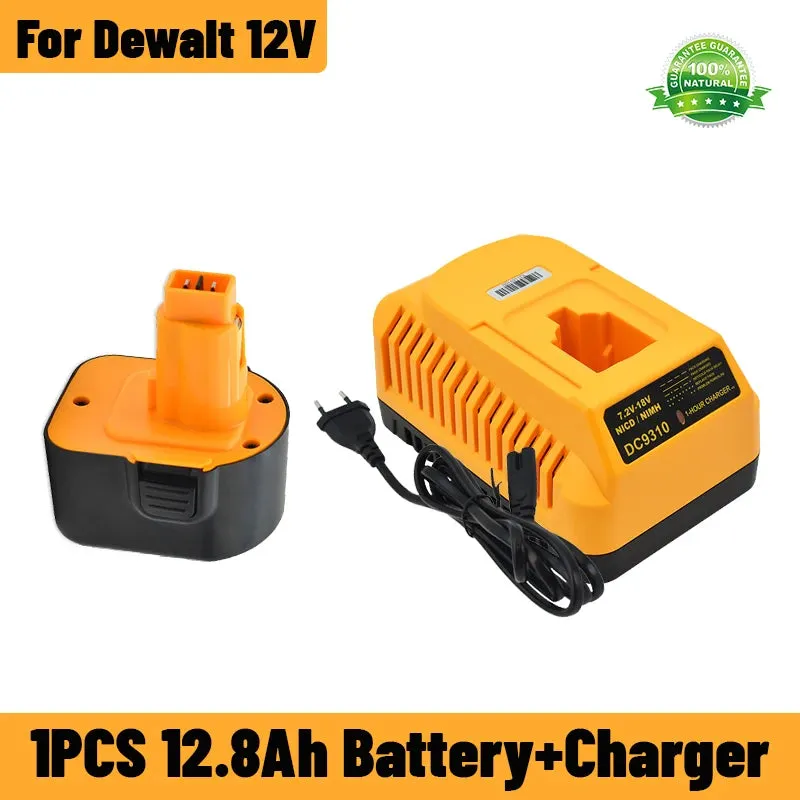 Ni-MH Replacement Battery for Dewalt 12V DC9071 Battery DW9071 DW9072 DC9071 DE9072 DE9074 DE9075 Power Tool Battery Charger