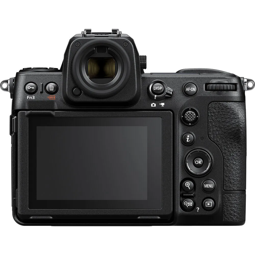 Nikon Z8 Mirrorless Camera with 24-120mm f/4 Lens Kit Stacked CMOS Sensor FX-Format Full Frame Z-Mount EXPEED 7, 8K N-RAW / ProRES RAW, 8K 30p Video, 3.2" 4-Axis Tilting Touchscreen LCD, Dual CFx / MicroSD Card Slots