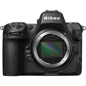 Nikon Z8 Mirrorless Camera with 24-120mm f/4 Lens Kit Stacked CMOS Sensor FX-Format Full Frame Z-Mount EXPEED 7, 8K N-RAW / ProRES RAW, 8K 30p Video, 3.2" 4-Axis Tilting Touchscreen LCD, Dual CFx / MicroSD Card Slots