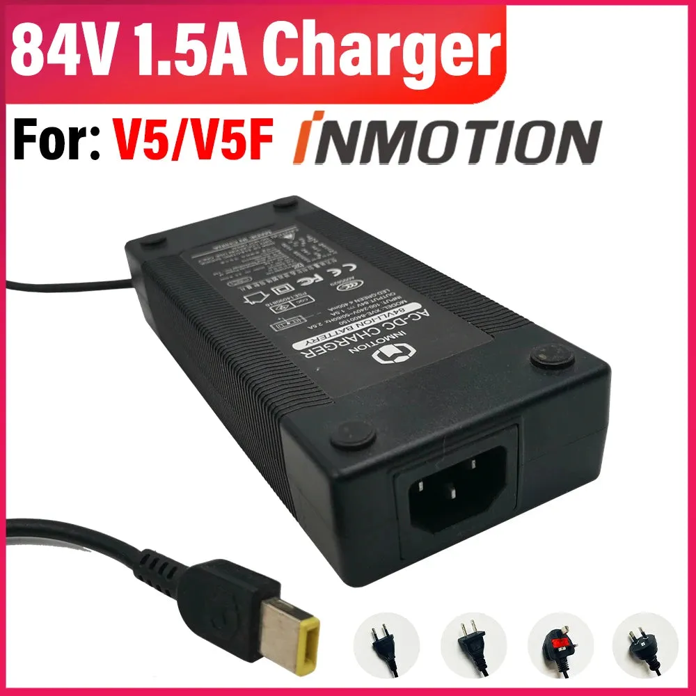 NMOTION V5 84V 1.5A Charger V5F 84V 1.5A Original Charger V5/V5F Charger Electric Unicycle EUC Spare Parts Accessories