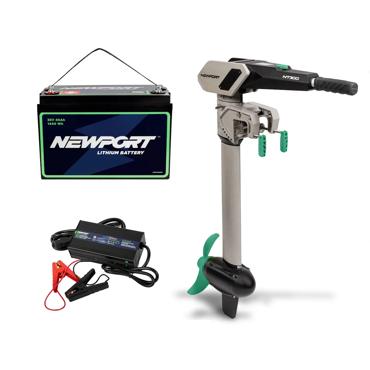 NT300 Electric Outboard Bundle - NT300   36V 40Ah   36V Battery Charger