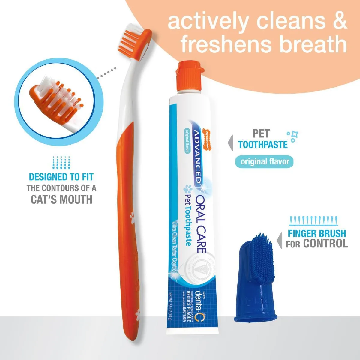 NYLABONE -  Advanced Oral Care Cat Dental Kit