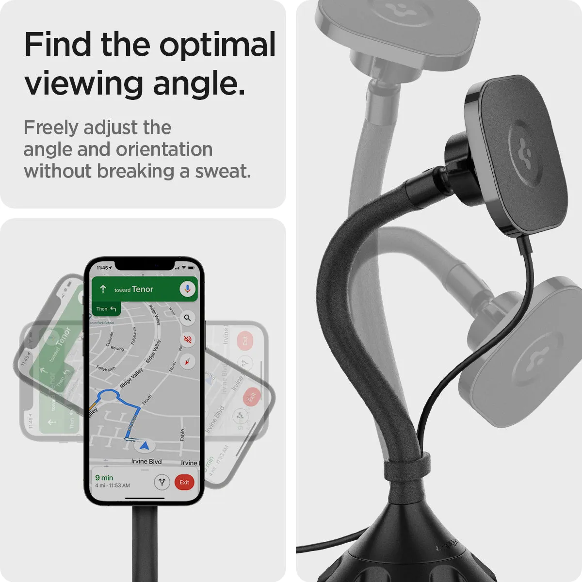 OneTap Pro Cup Holder Car Mount | ITS68W (MagFit)