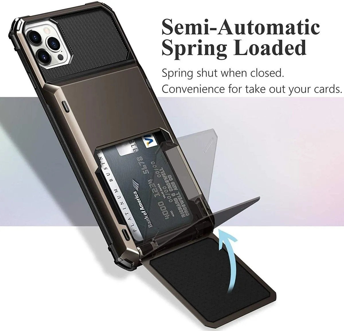 Orbit Shockproof iPhone Wallet Case For 14-16 Series