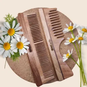 Organic Neem Wood Combs - Pack of 2