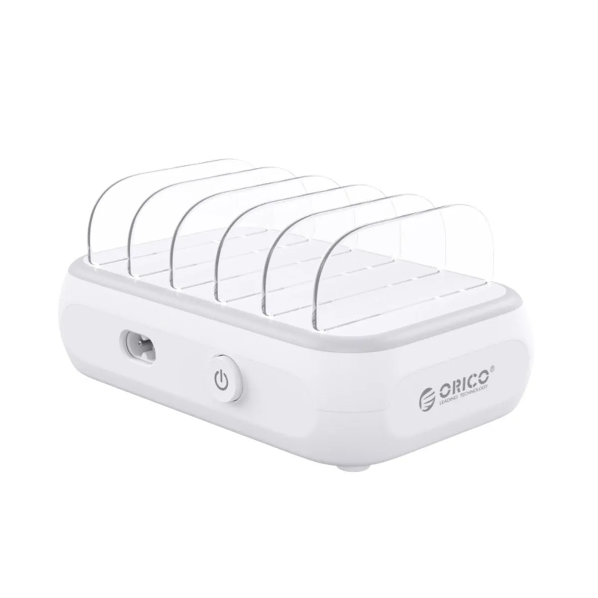 ORICO PD 20W USB 5-Port Fast Charging Desktop Power Station with Detachable Dividers and Smart Safety Protection for Mobile Phone Smartphone Tablet Charger | APD-4U1C