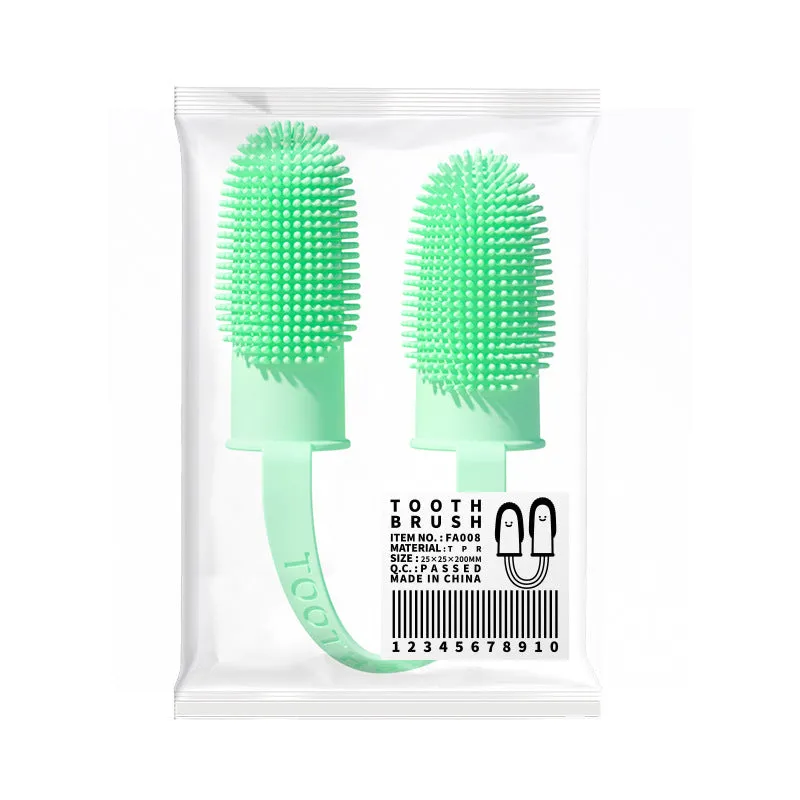 Pet Tooth Cleaning Set: Finger Brush Kit for Oral Care