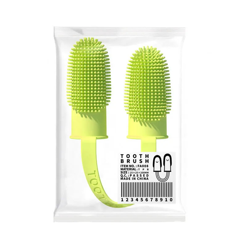 Pet Tooth Cleaning Set: Finger Brush Kit for Oral Care