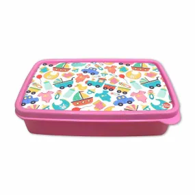 Plastic Snacks Serving Box With Small Container for School Kids Girls - Toy