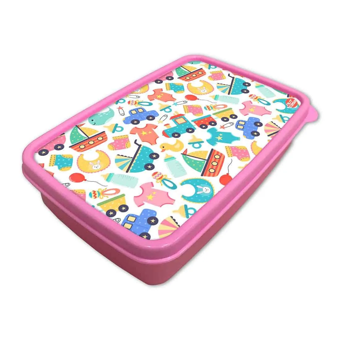 Plastic Snacks Serving Box With Small Container for School Kids Girls - Toy