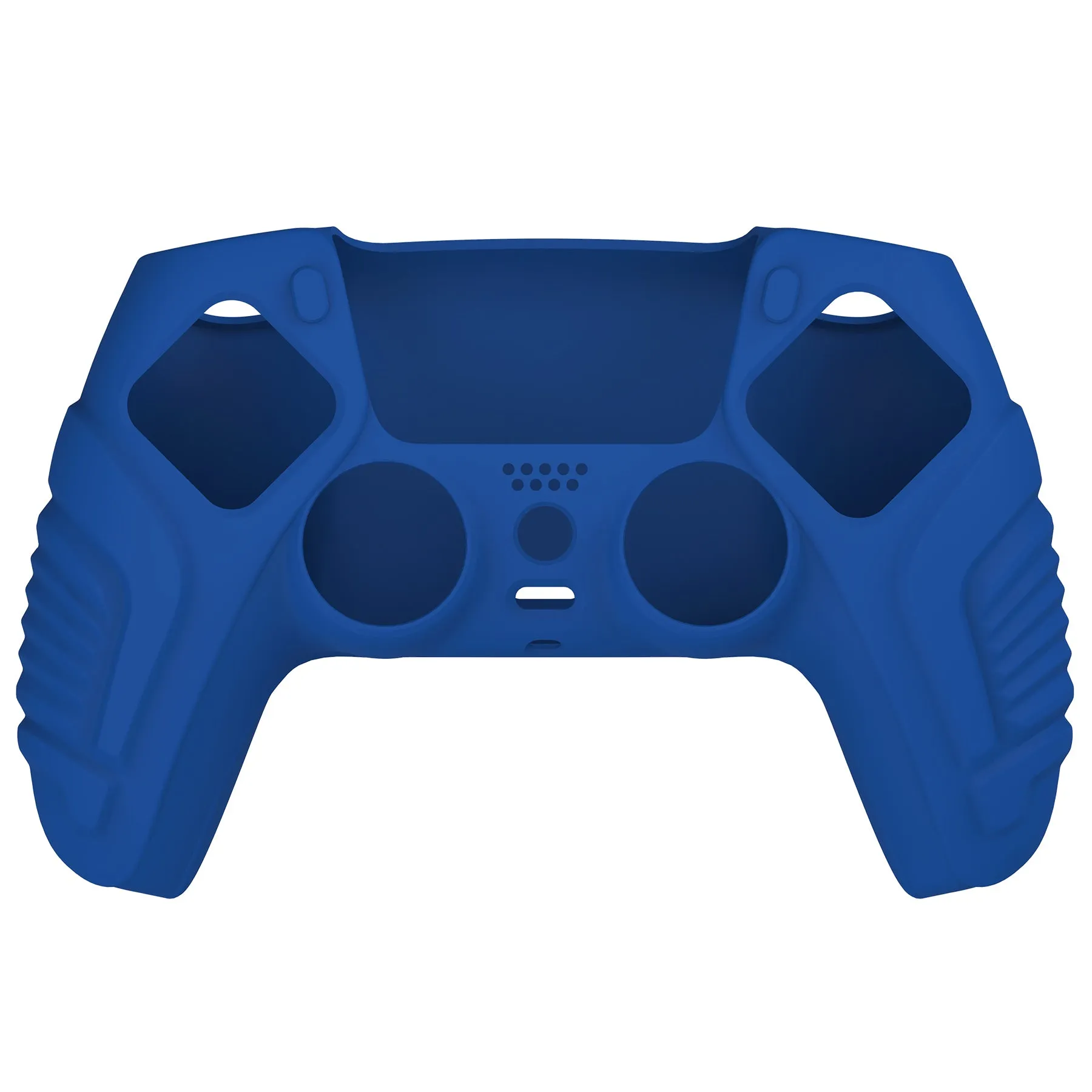 PlayVital Blue Raging Warrior Edition Controller Protective Case Cover for PS5, Anti-slip Rubber Protector for PS5 Wireless Controller, Soft Silicone Skin for PS5 Controller with Thumbstick Cap - KZPF003