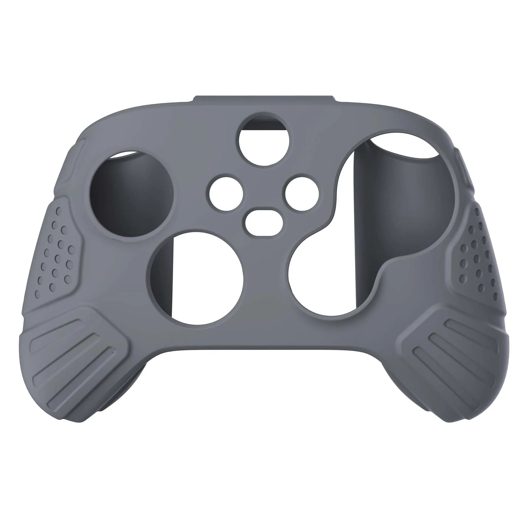 PlayVital Guardian Edition Gray Ergonomic Soft Anti-slip Controller Silicone Case Cover, Rubber Protector Skins with Black Joystick Caps for Xbox Series S and Xbox Series X Controller - HCX3006