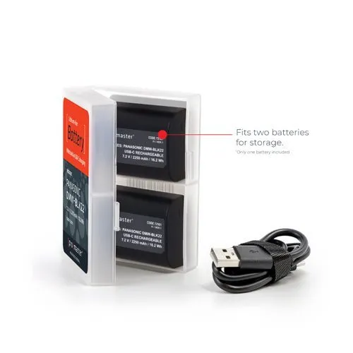 Promaster Li-ion Battery for Panasonic DMW-BLK22 with USB-C Charging