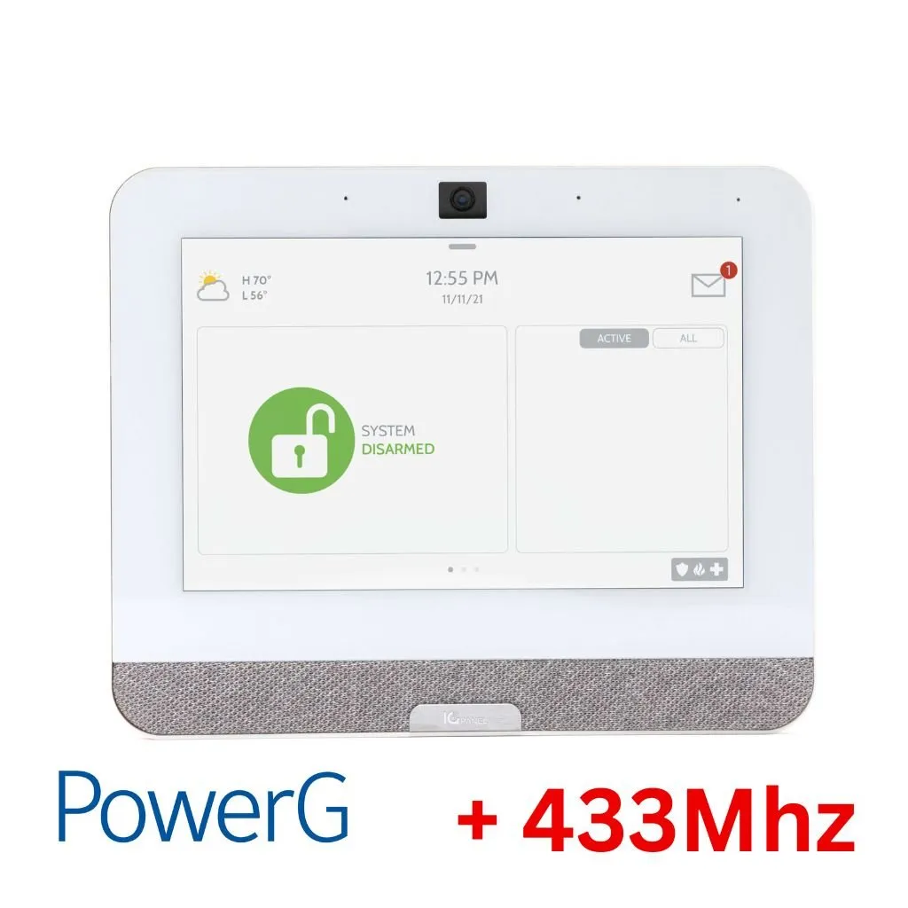 Qolsys IQ Panel 4 PowerG   433 Touchscreen Wireless Alarm System