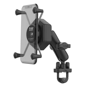 RAM® X-Grip® Large Phone Mount with Vibe-Safe™ & U-Bolt Base - Medium