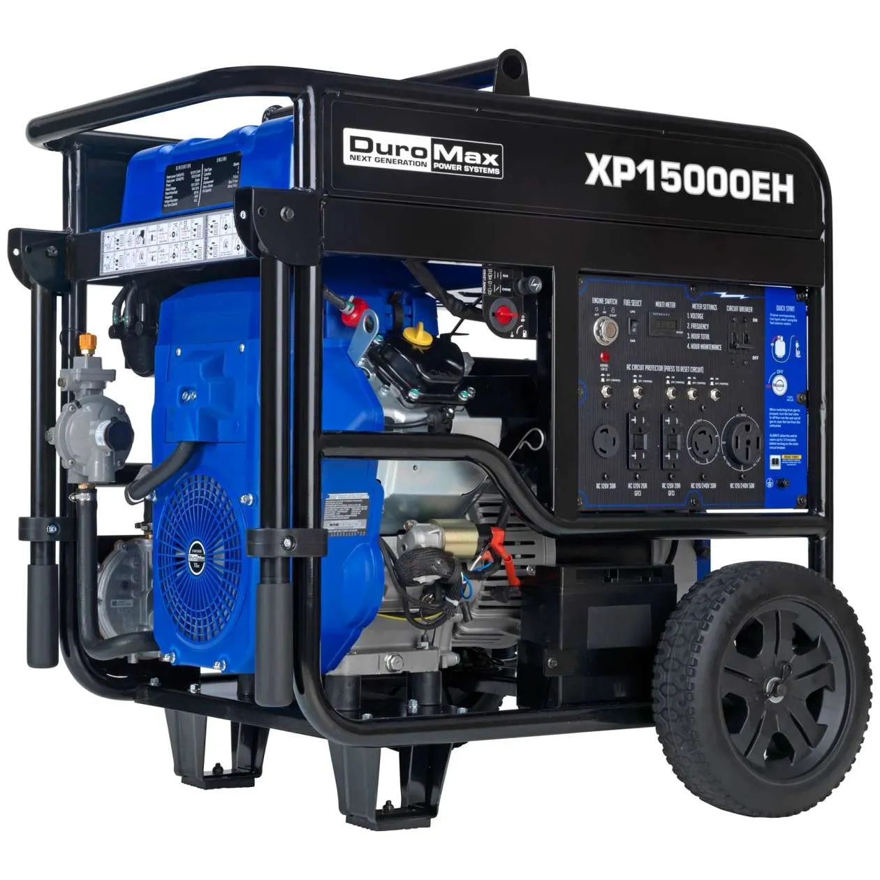 REFURB DuroMax XP15000EH 15,000 Watt Dual Fuel Hybrid Generator (Grade A)