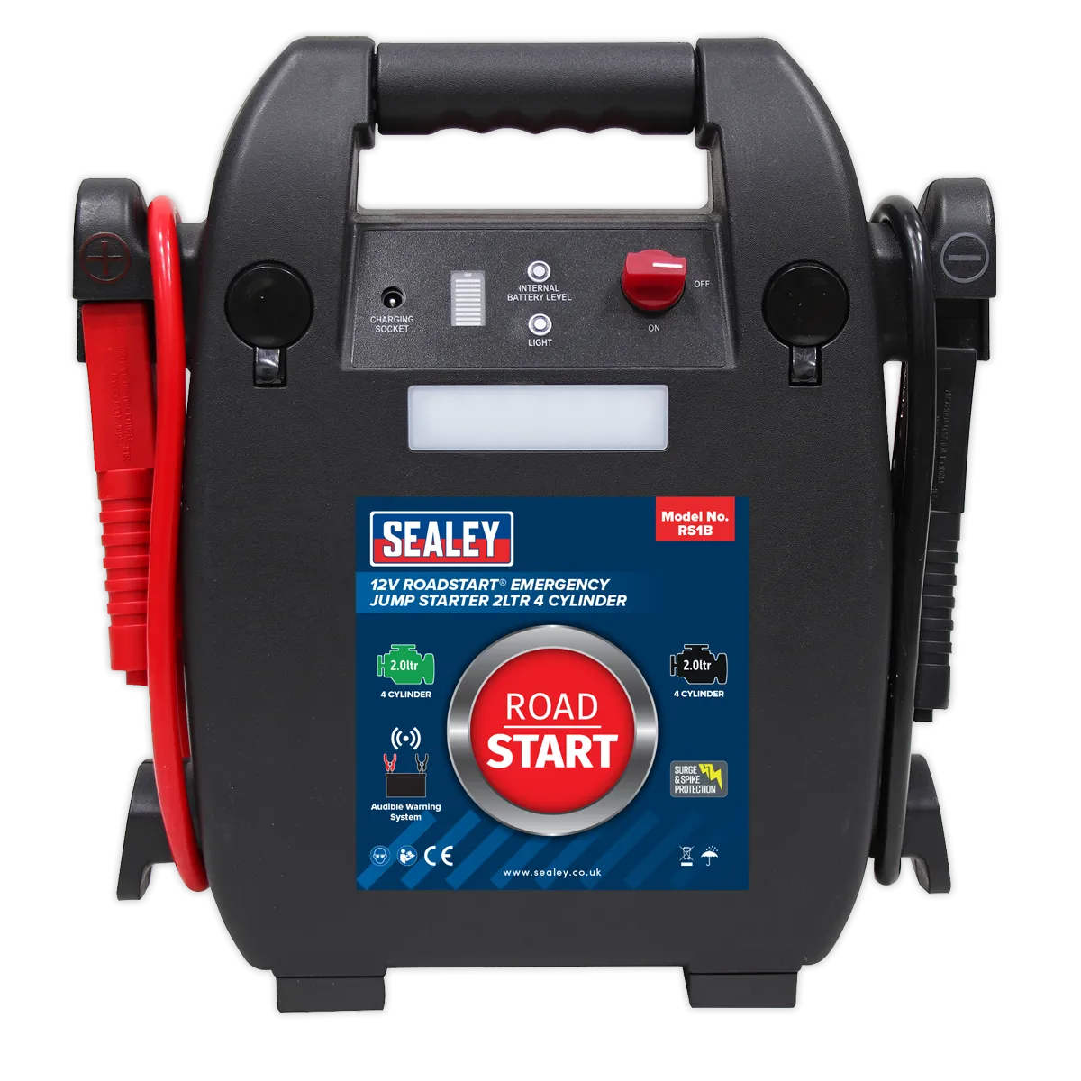 RoadStart¨ Emergency Jump Starter 12V 2L 4 Cylinder