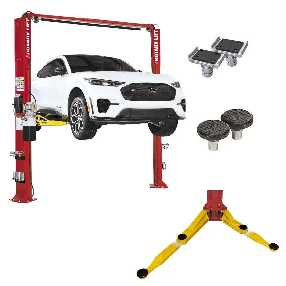 Rotary SPOA10-AV 10K Two-Post Asymmetrical Lift w/ All-Vehicle Lift Arms