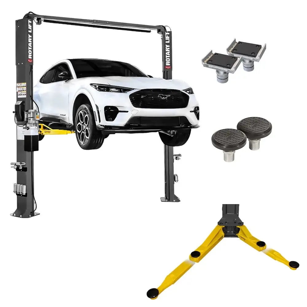 Rotary SPOA10-AV 10K Two-Post Asymmetrical Lift w/ All-Vehicle Lift Arms