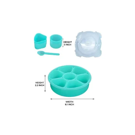 Round Plastic Masala Box7 Section For Kitchen