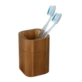 Serro Toothbrush Holder Bamboo and Black