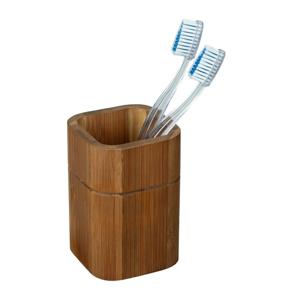 Serro Toothbrush Holder Bamboo and Black