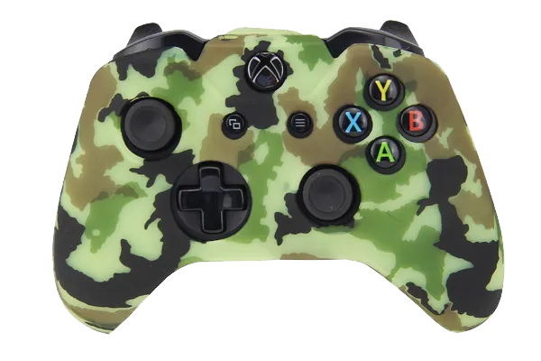 Silicone Cover For XBOX ONE Controller Skin Case Lime Green Camo