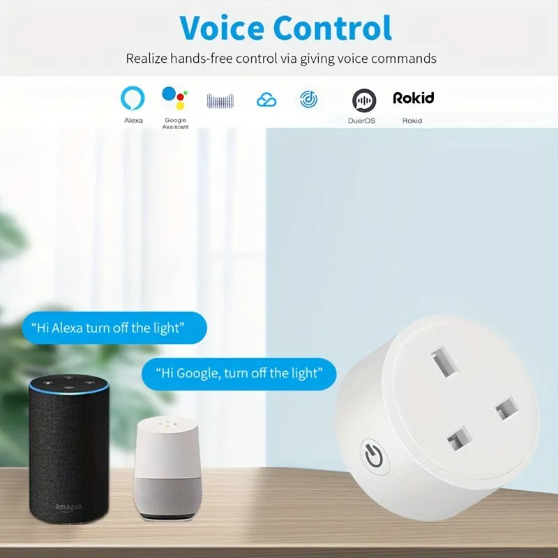 Smart Plug WIFI Socket UK 20A 16A Timing Function Tuya Smart