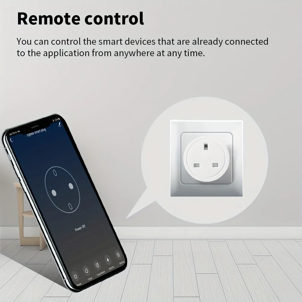 Smart Plug WIFI Socket UK 20A 16A Timing Function Tuya Smart