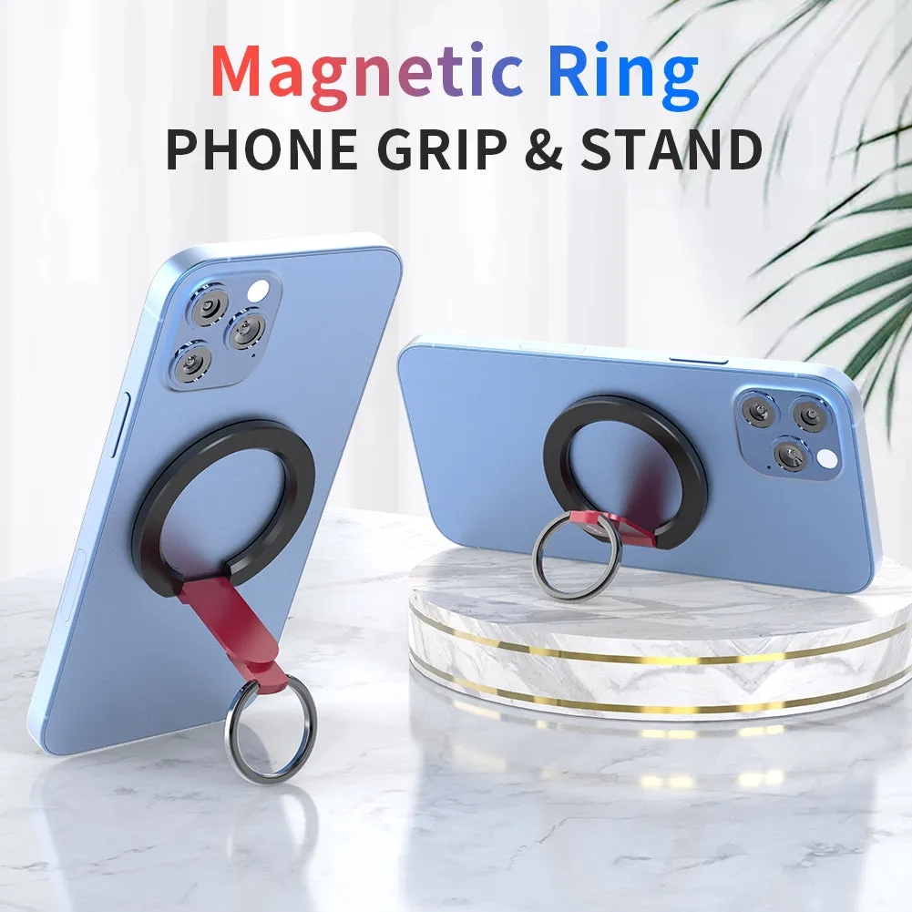 Snapo 2-in-1 Magnetic Phone Ring & Stand, Holder with Adjustable Kickstand