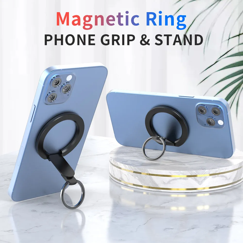 Snapo 2-in-1 Magnetic Phone Ring & Stand, Holder with Adjustable Kickstand